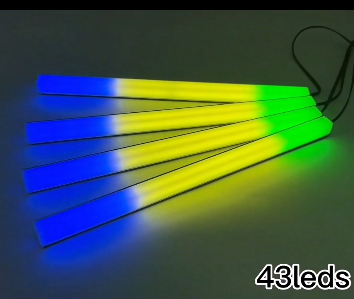 Best Desk Setup for Content Creators 2026: The Ultimate Guide to Productivity and Style Aura Bar 43 LED rainbow multi-color effect for creative background lighting