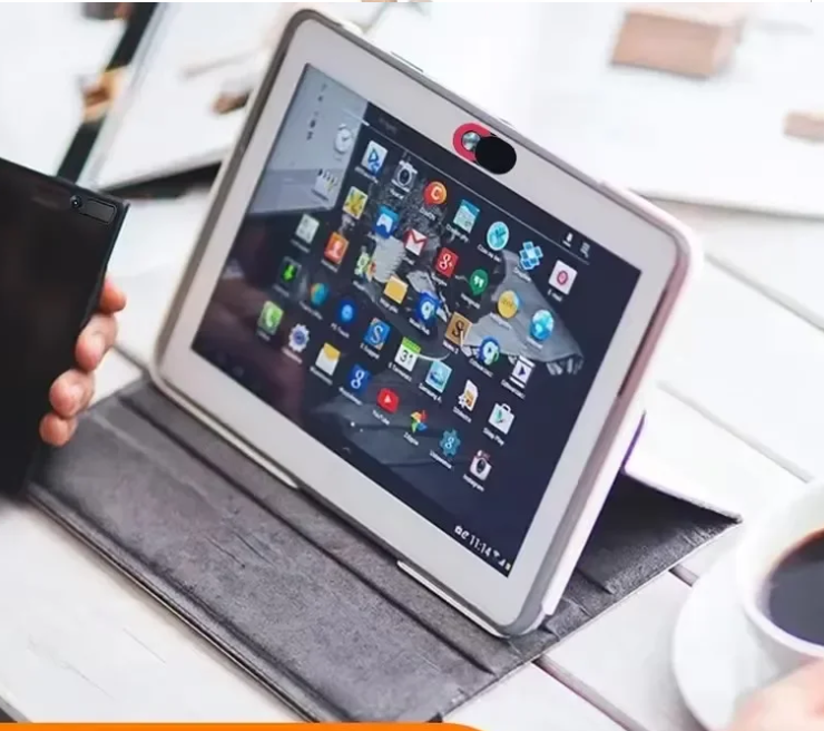 Ultra-Thin Webcam Privacy Cover on a professional laptop