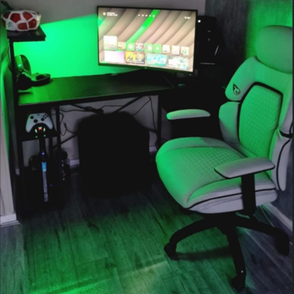 Complete 2026 beginner creator station featuring Aura Bar Pro ambient lighting and ergonomic setup - YourStation.shop